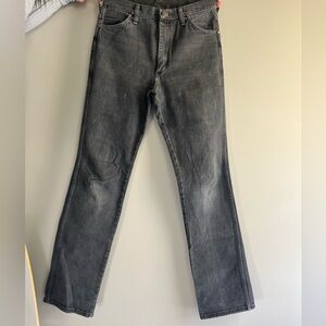 Wrangler Men's Dark Gray Straight Jeans